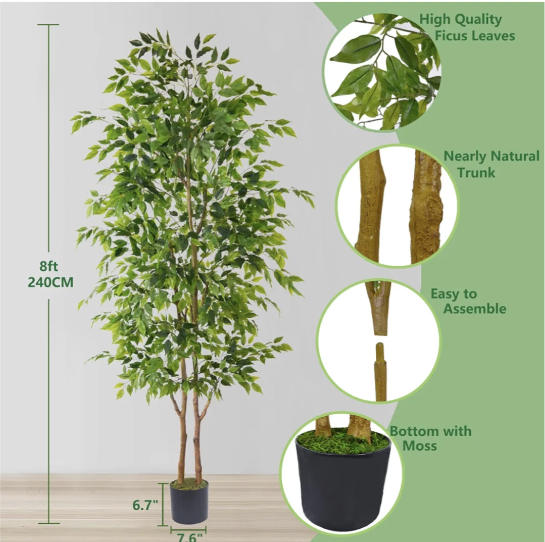 New in the box,8ft Artificial Ficus Tree - photo 2
