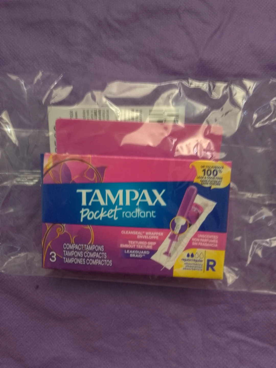 Tampax Pocket Radiant Regular Tampons 🏈