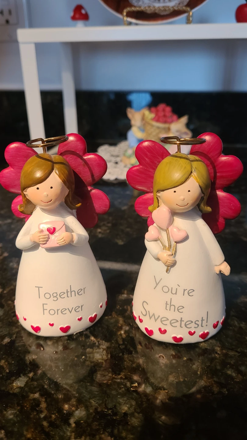 Set of 2 Angel Figurines (both $5)