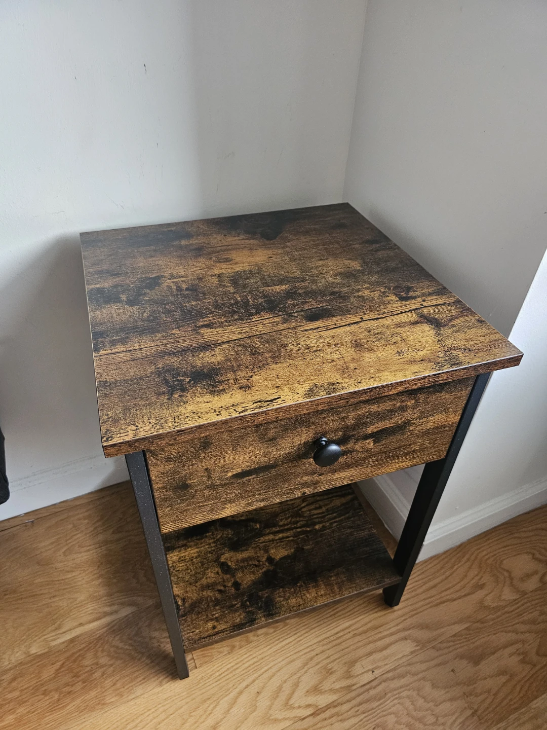 Nightstand End Table With Drawer - photo 2