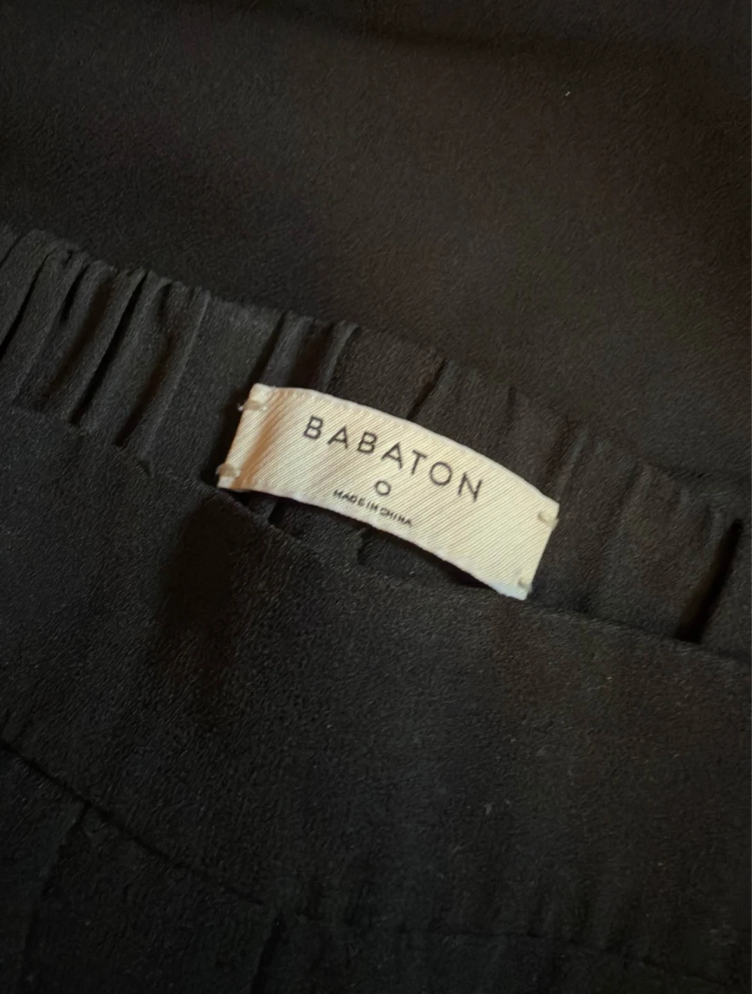 Babaton black pants size 0