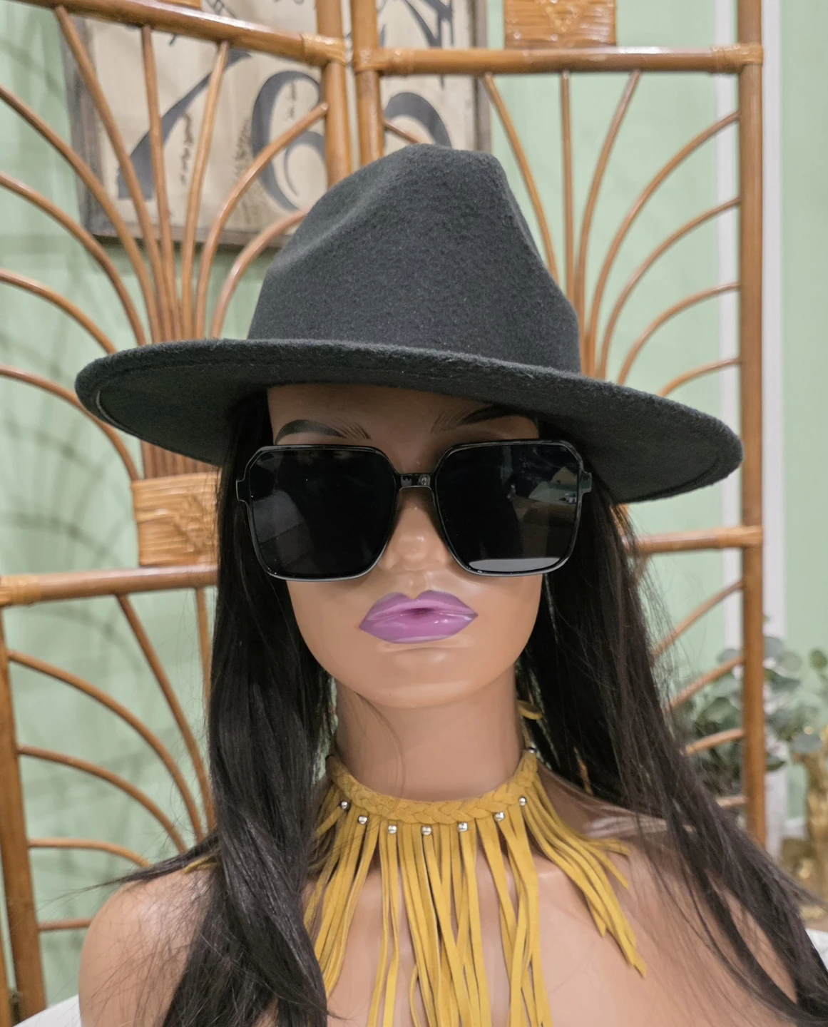 New oversized Square Black Sunglasses - photo 4