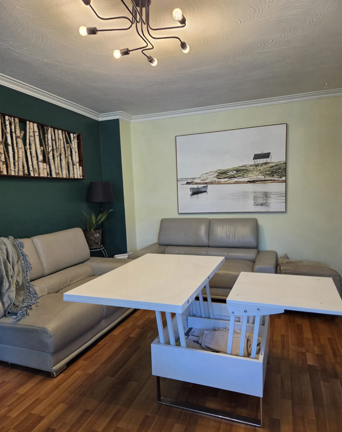 White Convertible Coffee to Dining Table - photo 2
