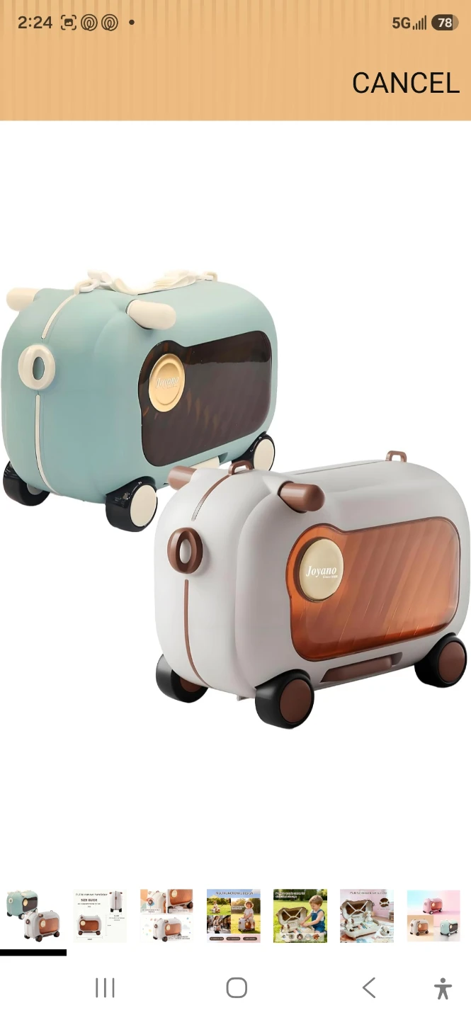 Joyano 3-in-1 Children's Travel Toy Car