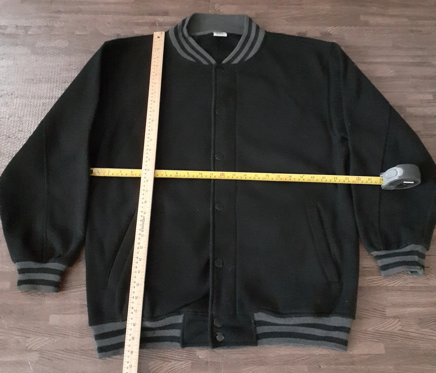 BTL Varsity Bomber Jacket Black