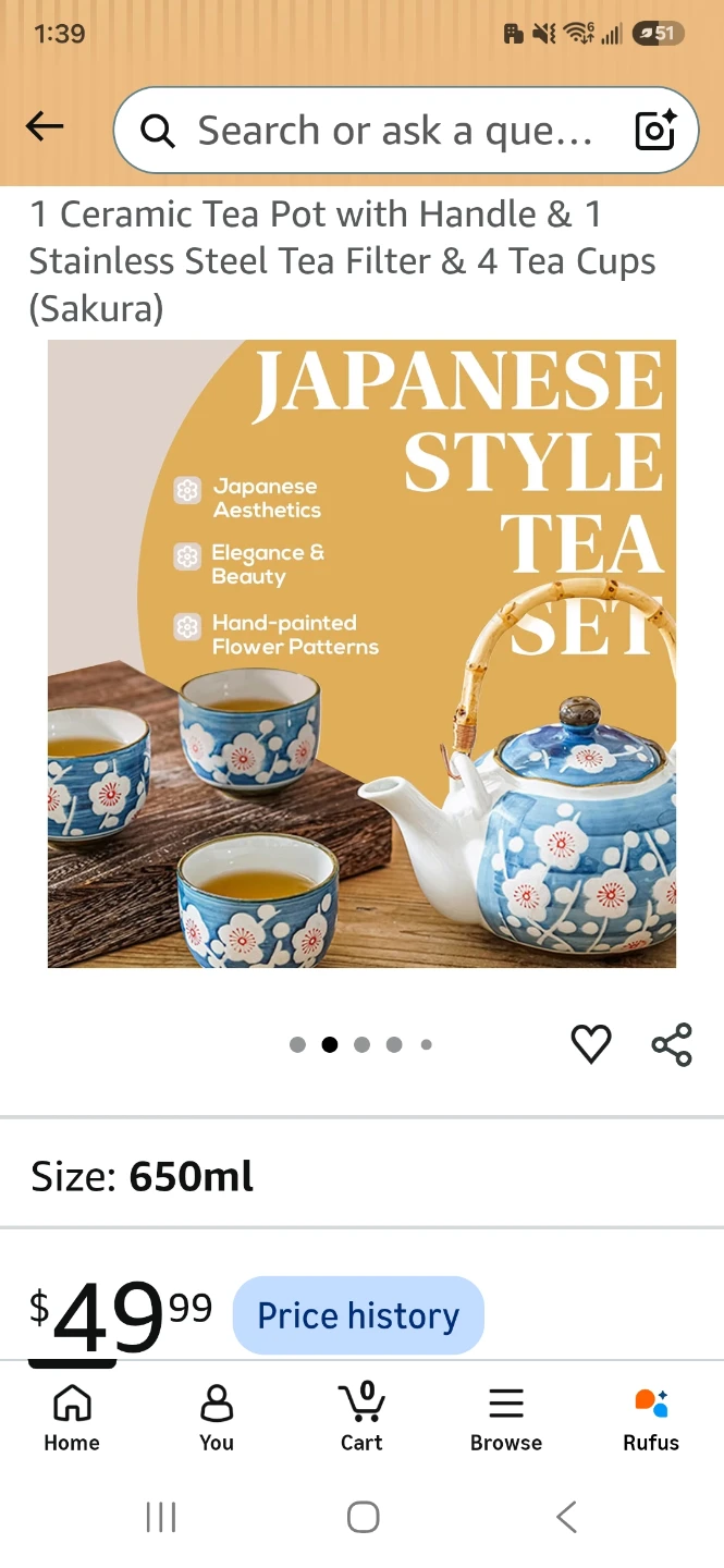 Japanese Style Tea Set for 2 - photo 4