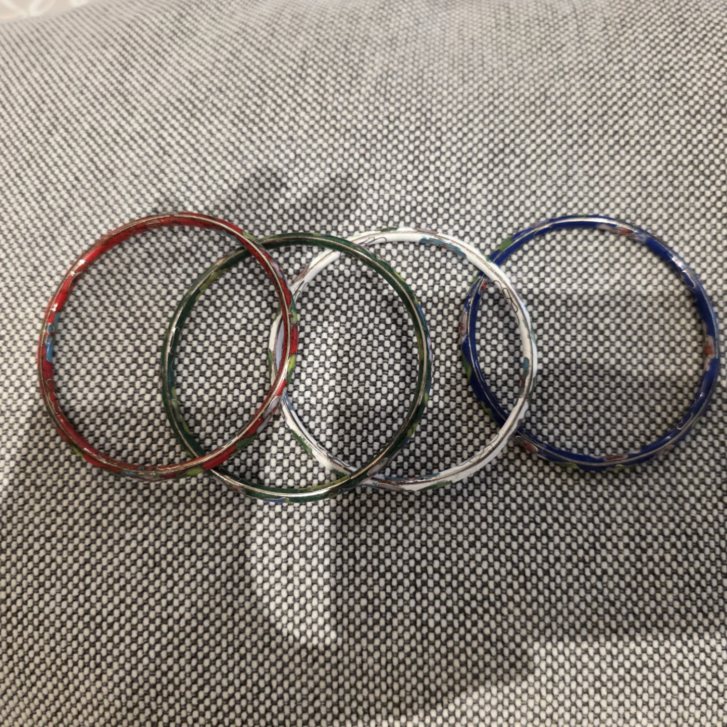Set of 4 Enamel Bangles