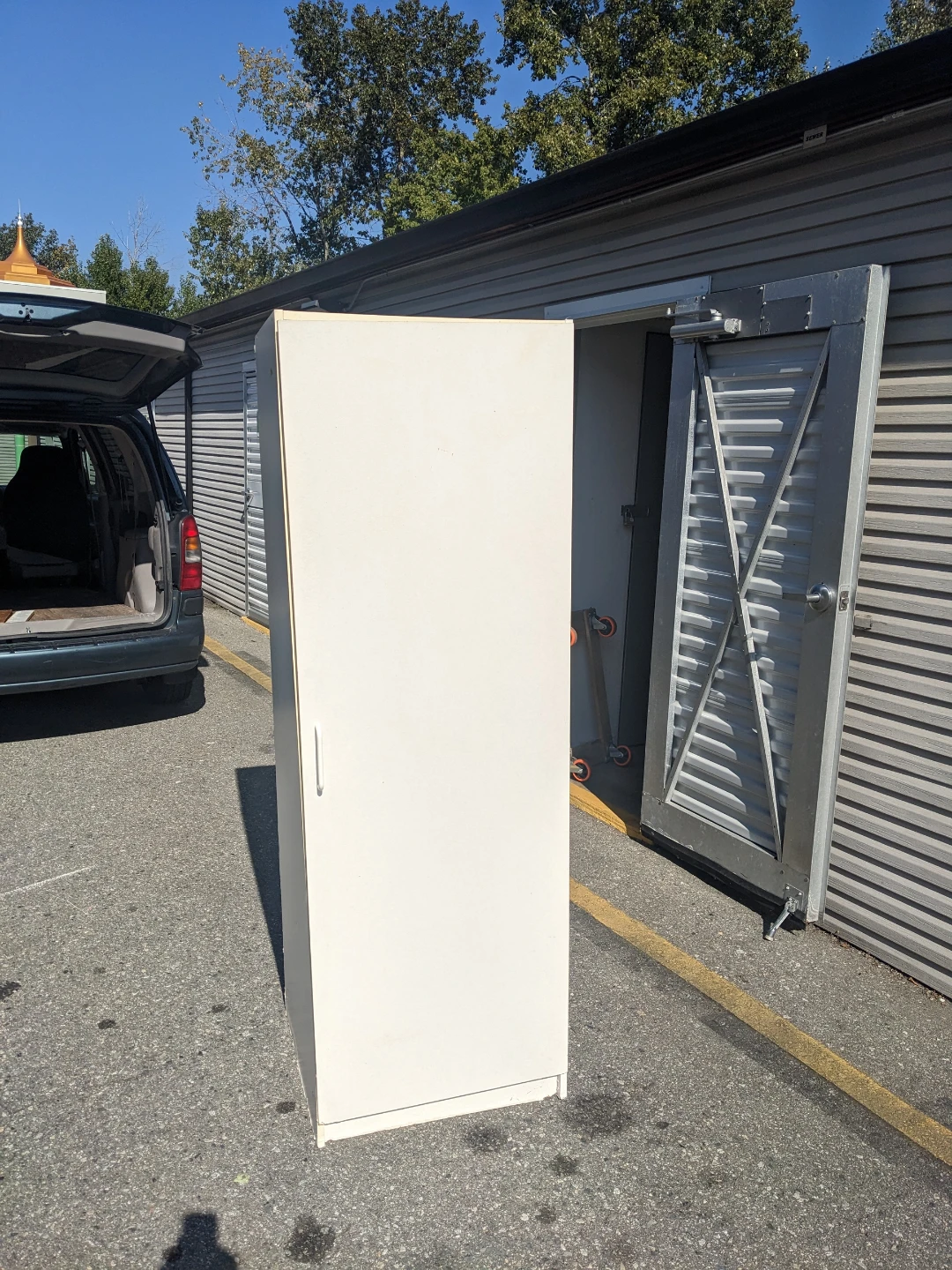 White single door wardrobe Ikea
