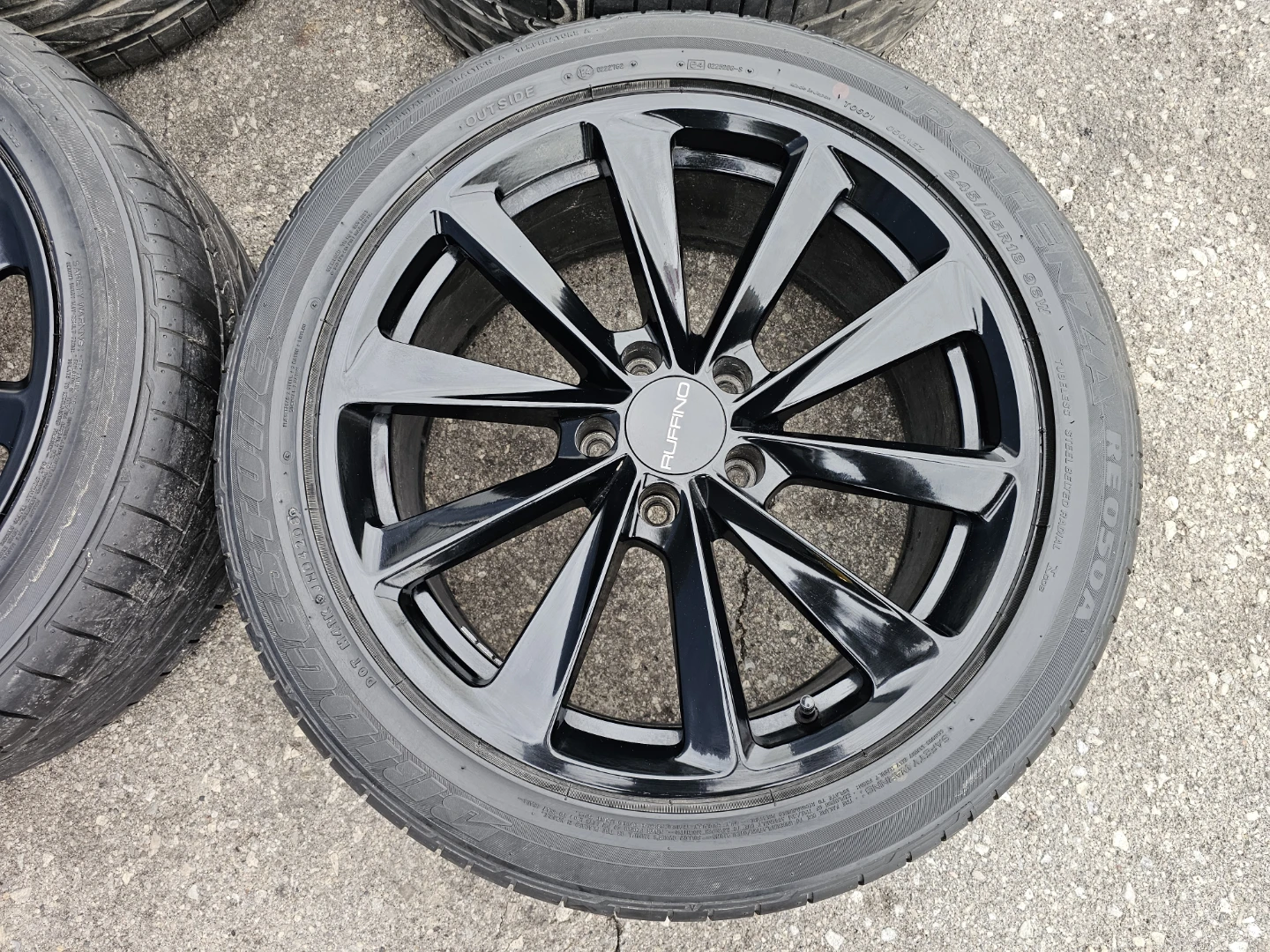 245/45 R18 SUMMER TIRES ON RIMS 5×114.3