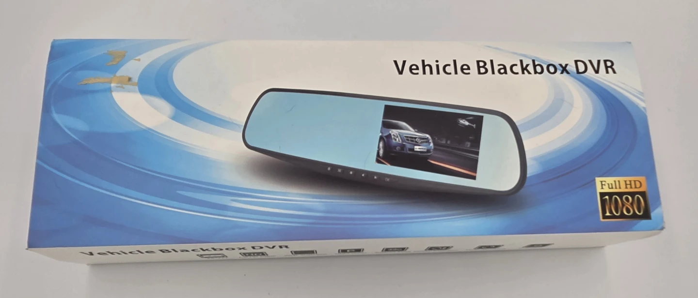 Vehicle Blackbox DVR Rearview Mirror Recorder