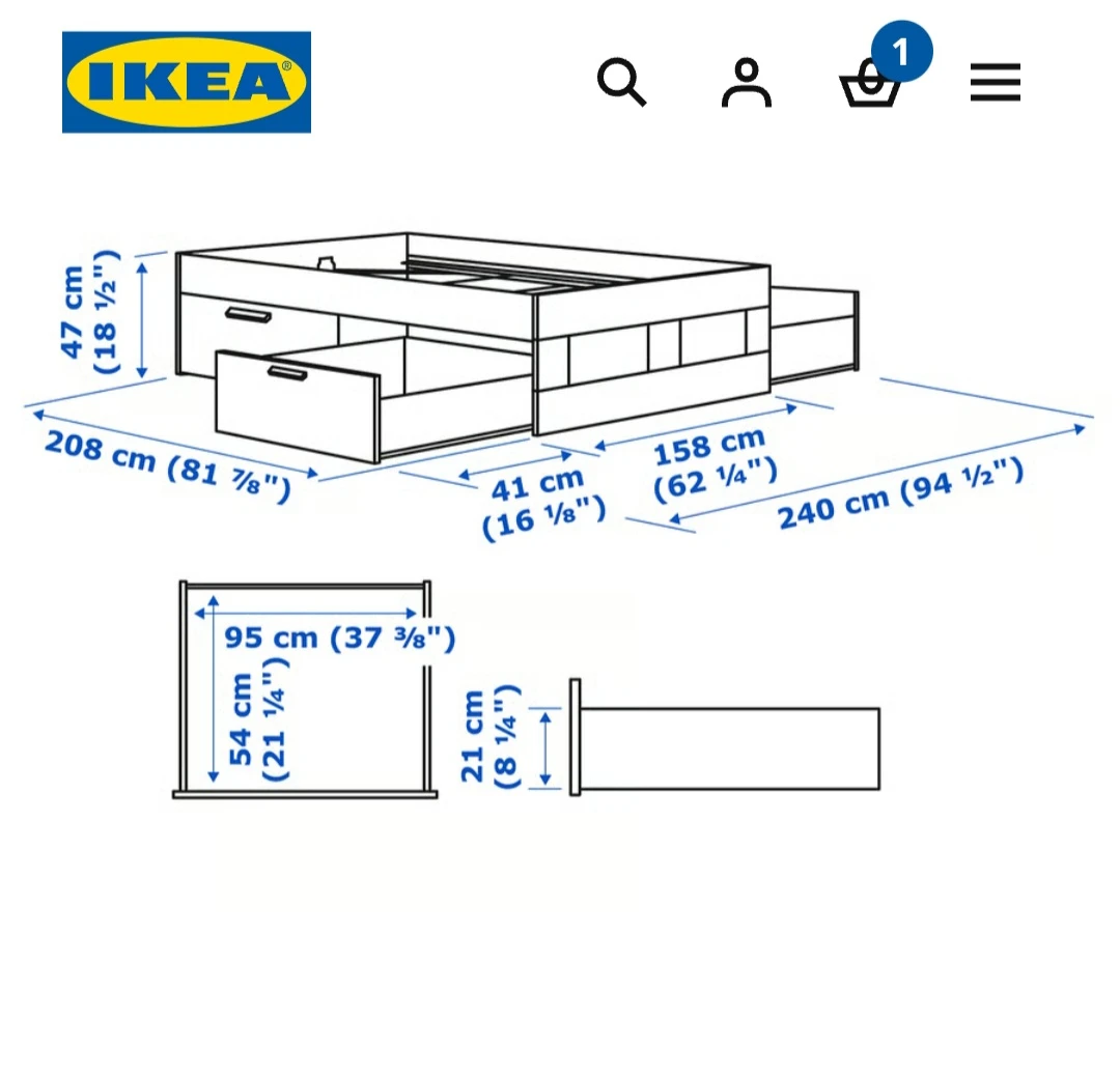 Delivery - ikea Queen Storage Bed - photo 5