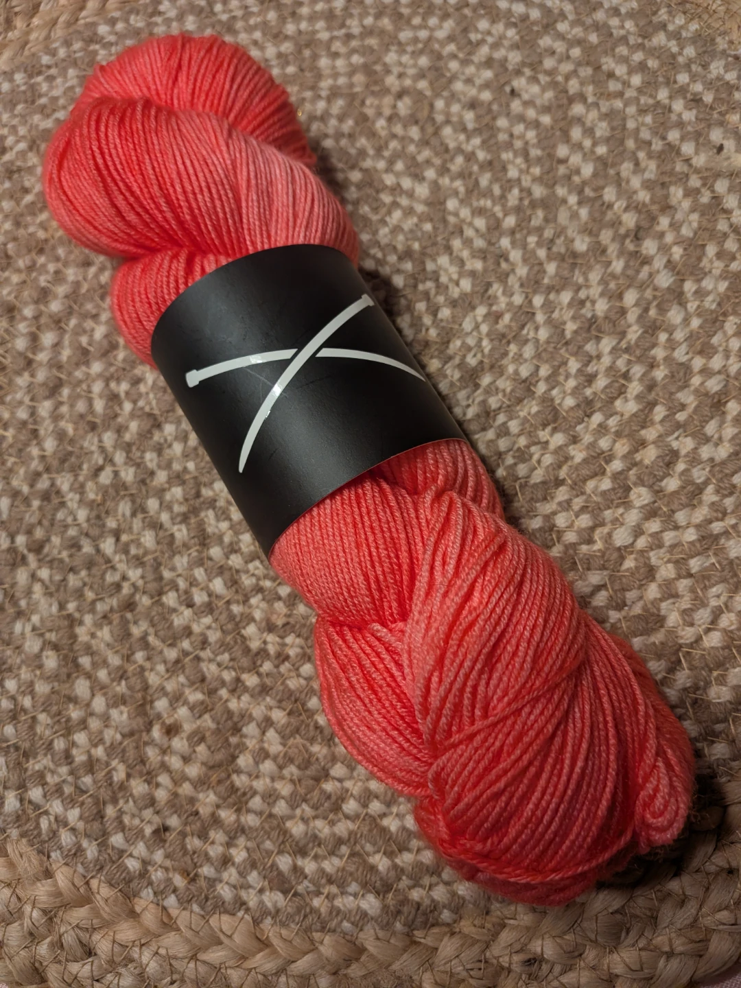 Bubblegum Pink Knitting Merino wool Yarn Skein