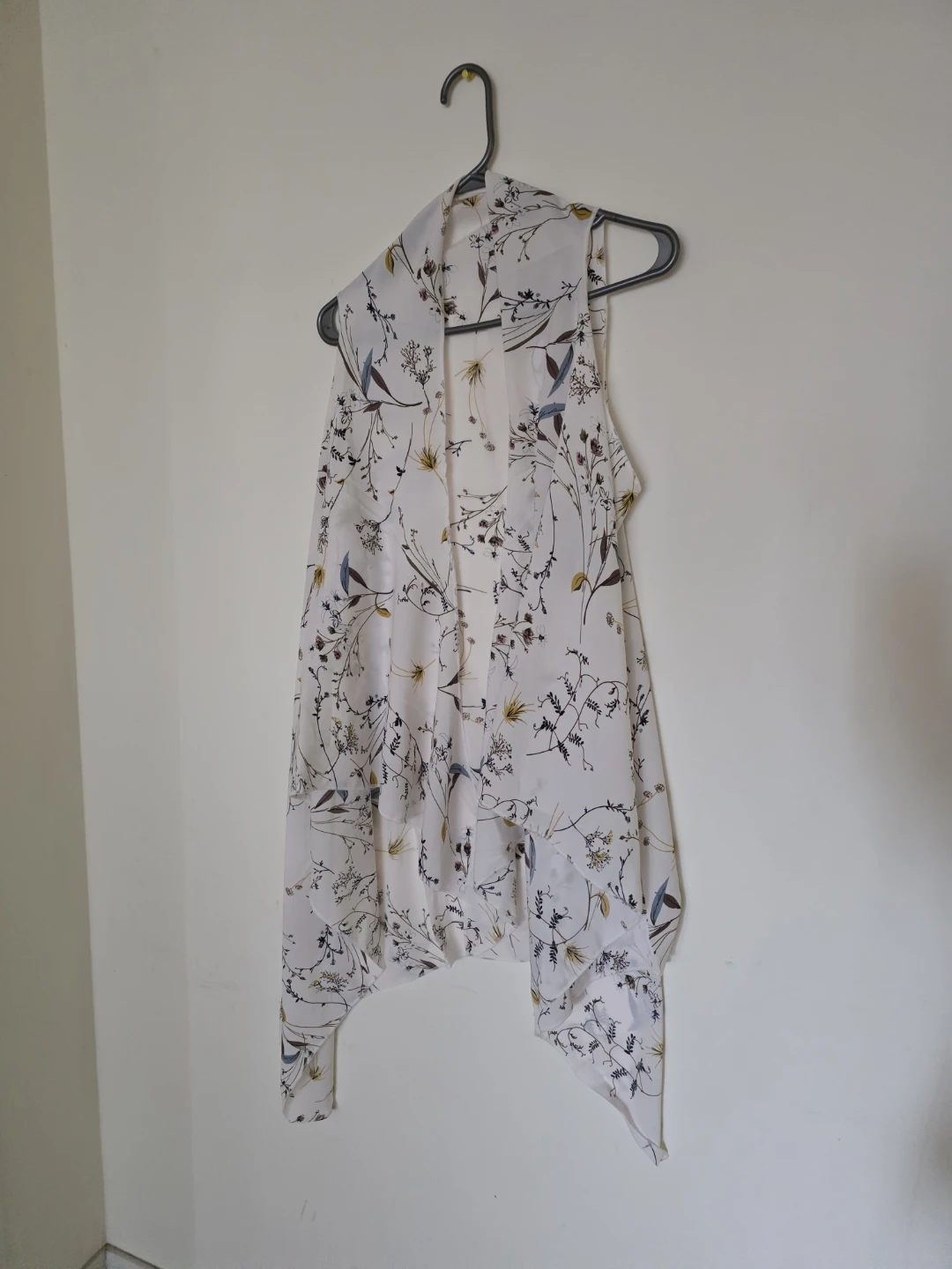 Floral Print Lightweight Open Vest 🏈