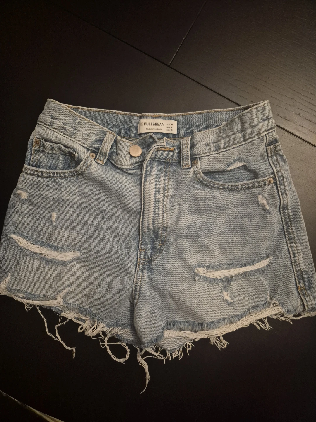 Pull&Bear Distressed Denim Shorts , good condition, size 2