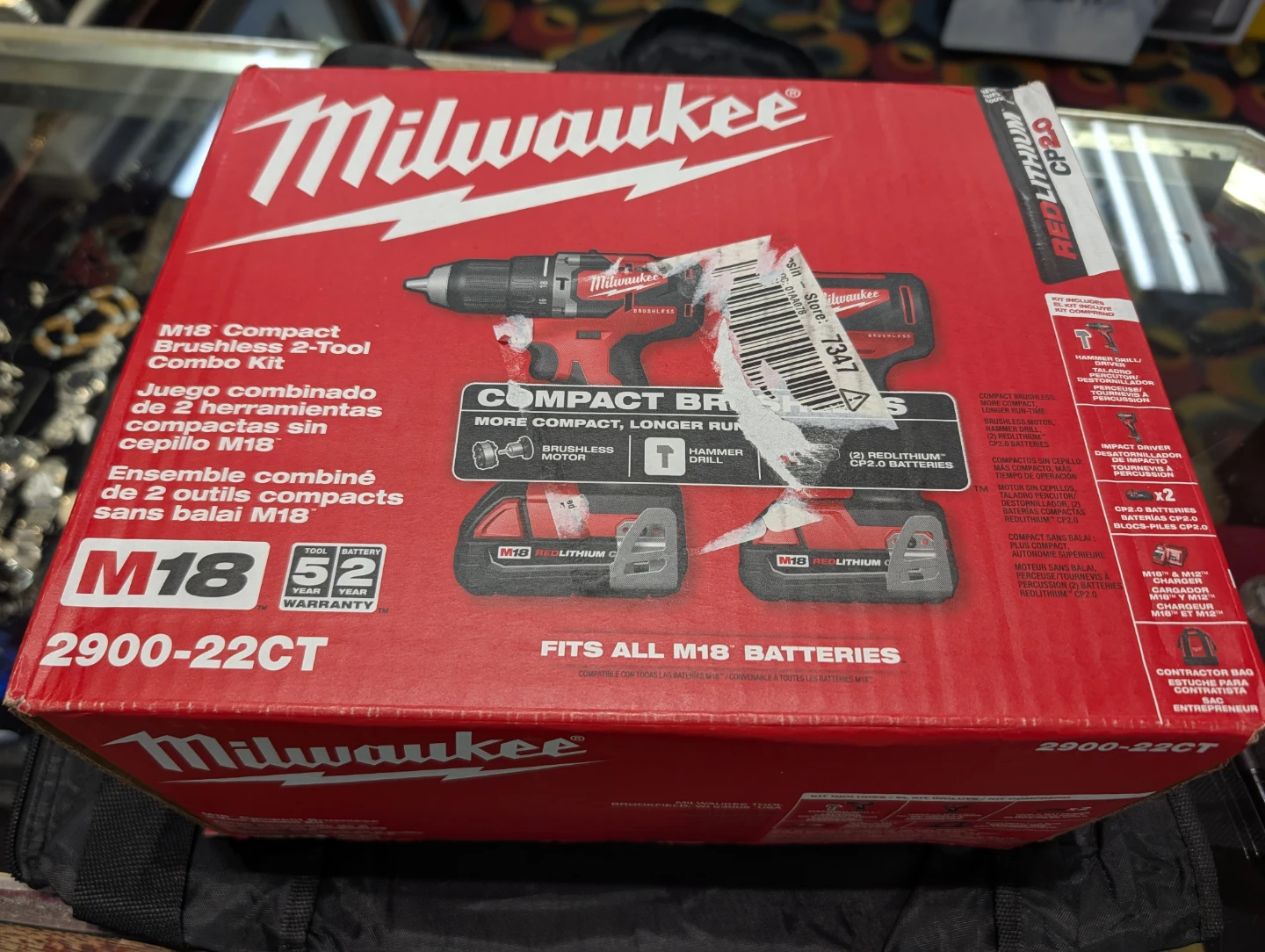 Milwaukee M18 Compact Brushless 2-Tool Combo Kit 2900-22CT