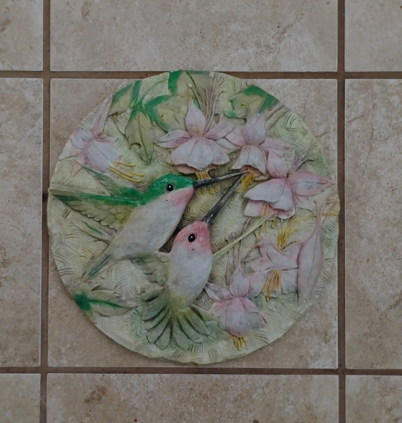 HUMMINGBIRD-THEMED PLAQUE WITH STAND - photo 2