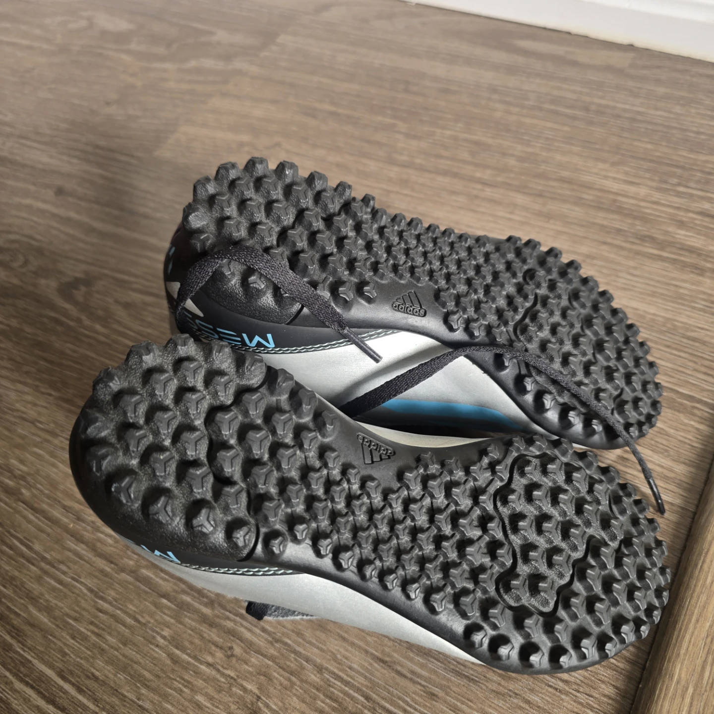 Adidas Messi Turf Soccer Cleats - Silver/Blue - photo 5