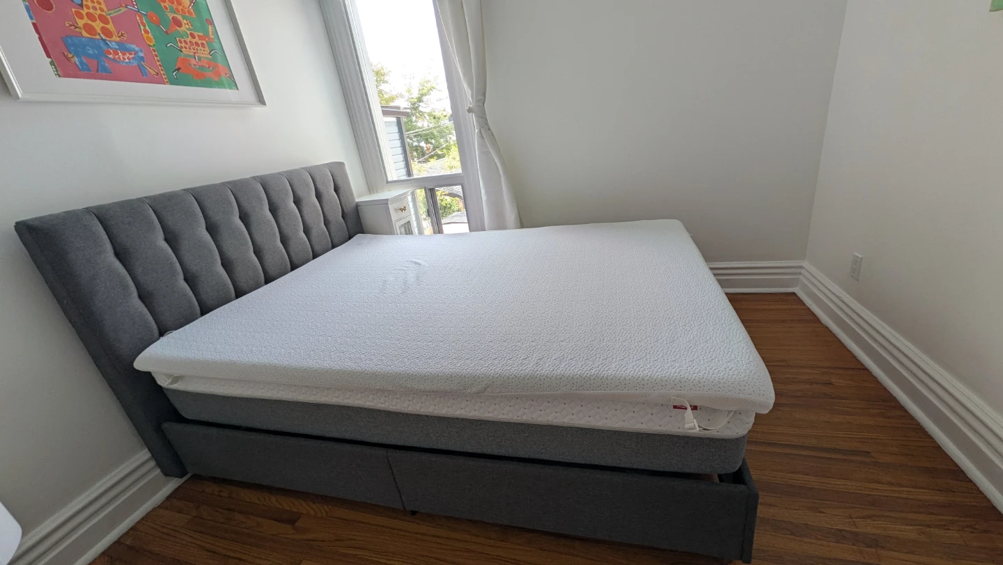 Double Size Bed with Mattress and  Topper - photo 2