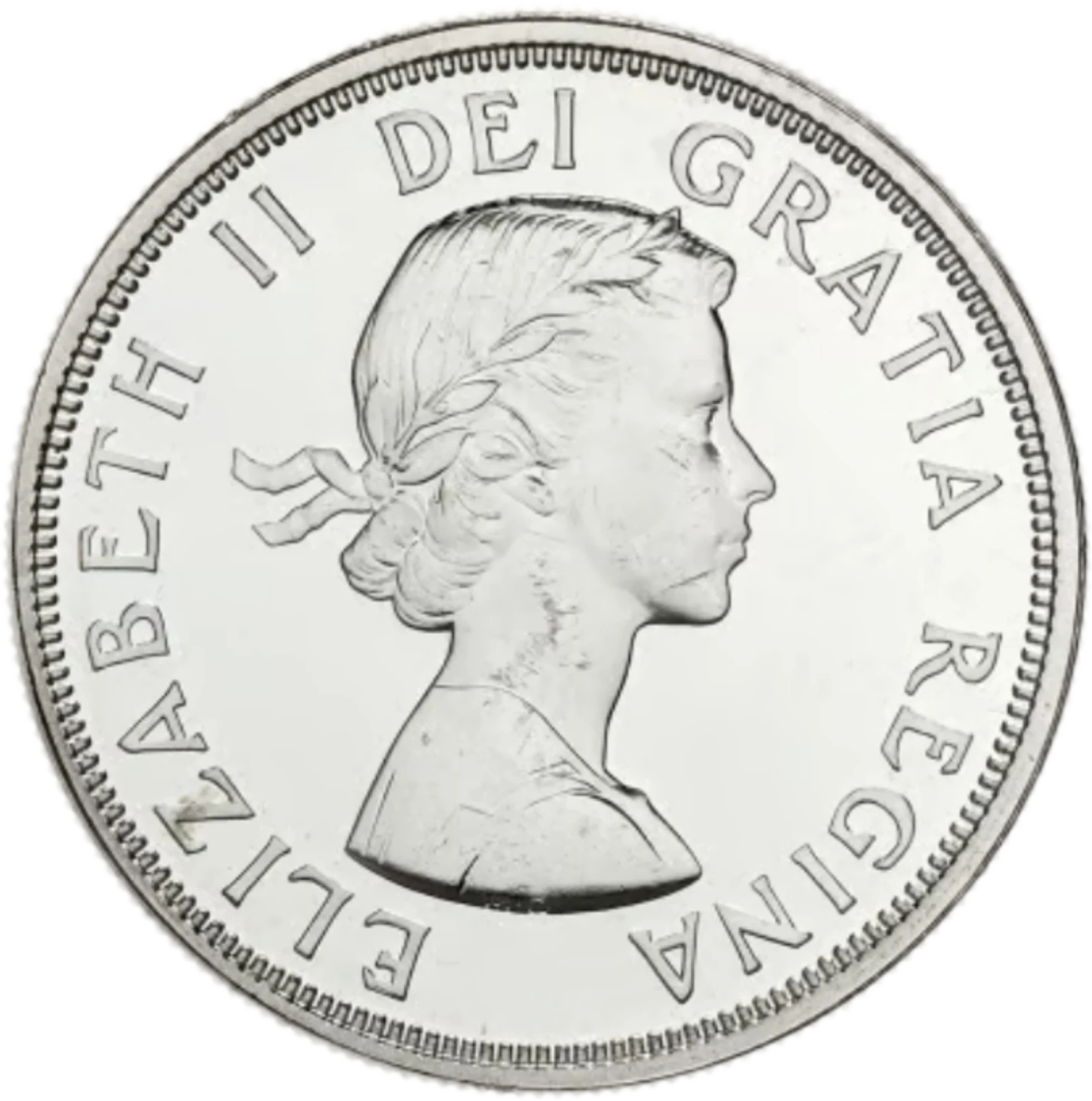 "MISSING DOT" error 1964 Canada Charlottetown Silver Dollar - photo 2