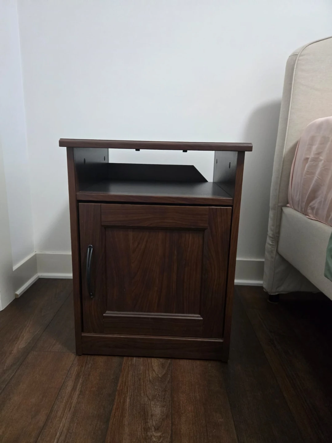 2 Dark Wood Finish Nightstand