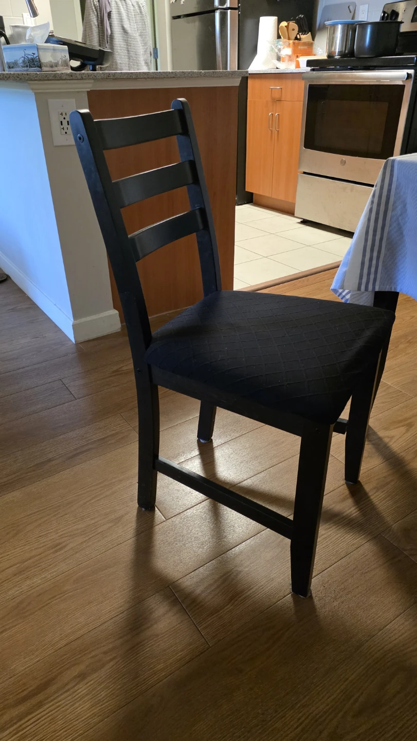 Black Dining Table and Four Chairs - photo 5