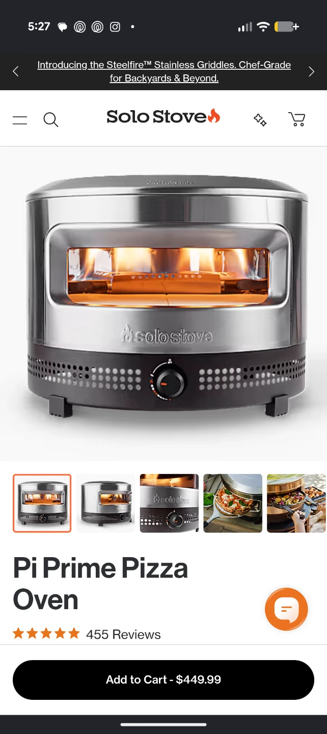 Solo Stove Pi Prime Gas outdoor  Pizza Oven NEW UNOPENED - photo 4