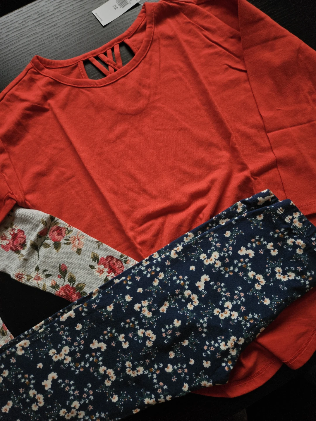 Old Navy Girls Long Sleeve Shirt and Leggings Set (With Tags) - photo 3