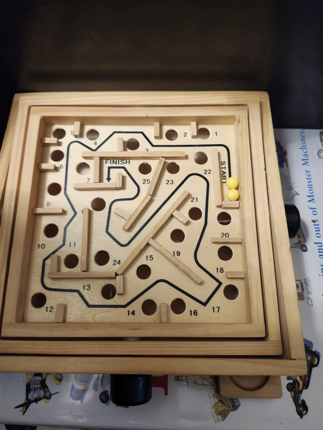 Wooden Labyrinth Tilt Maze Game - photo 2