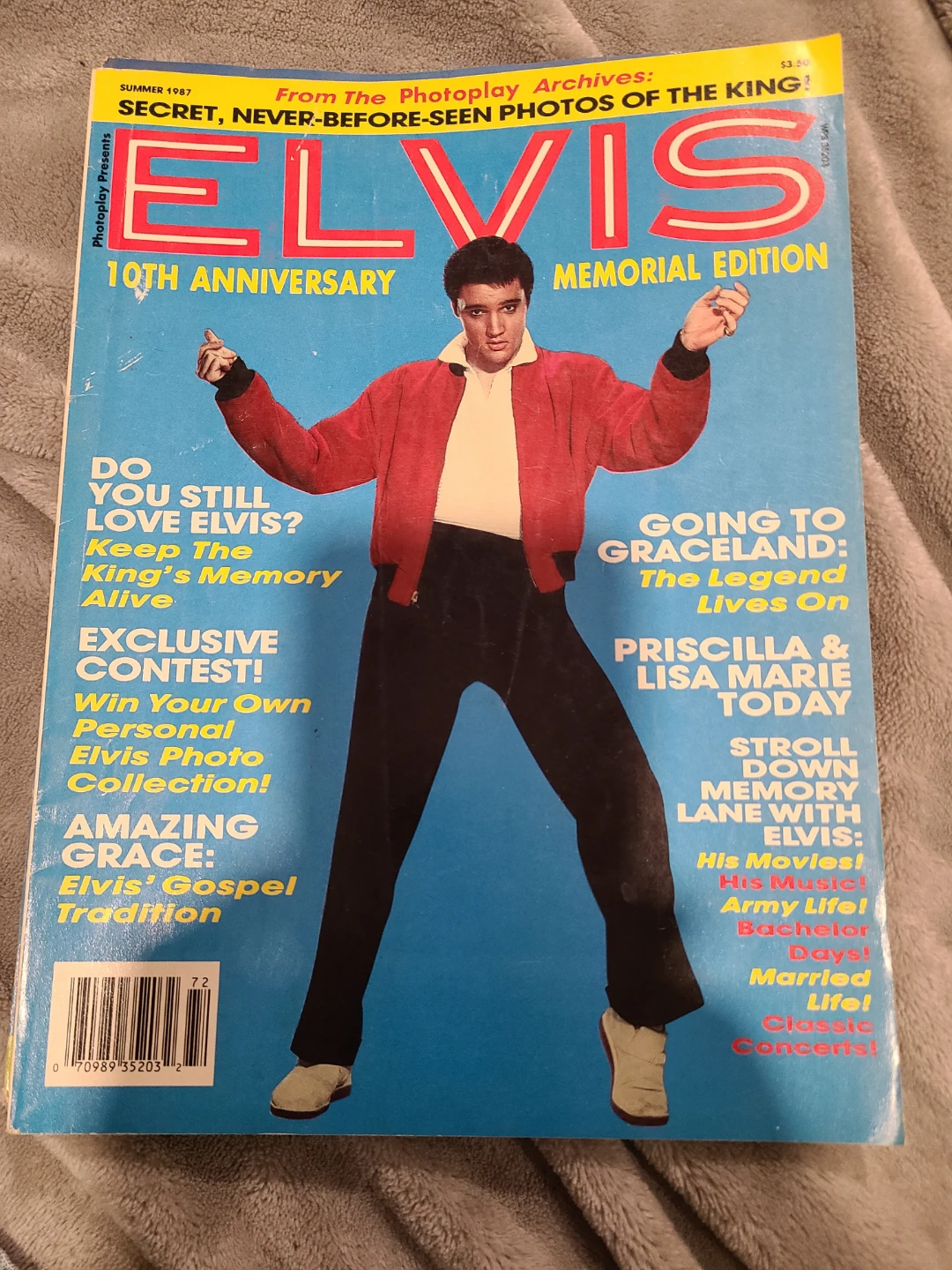 Elvis 10th Anniversary Memorial Edition Magazine 1987