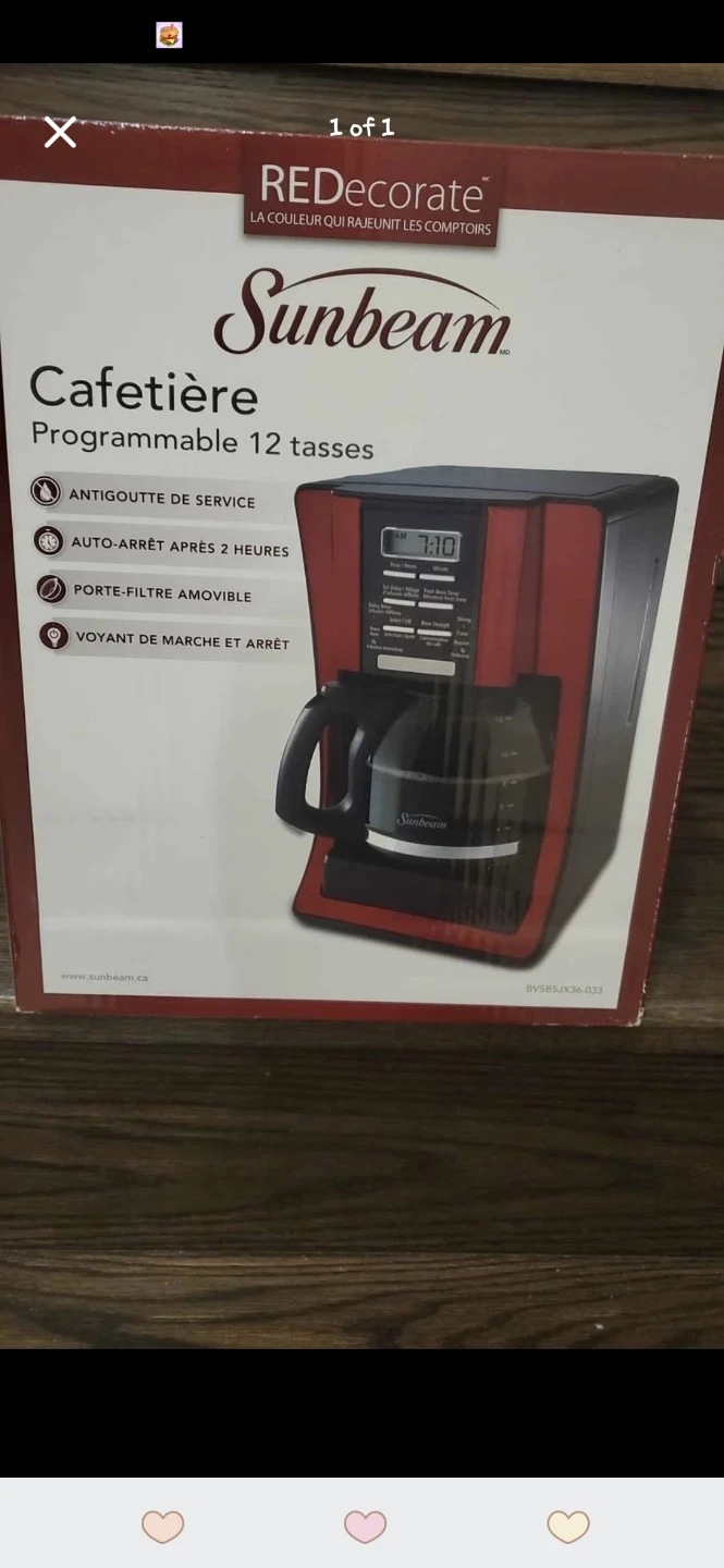 Sunbeam 12-Cup Programmable Coffee Maker