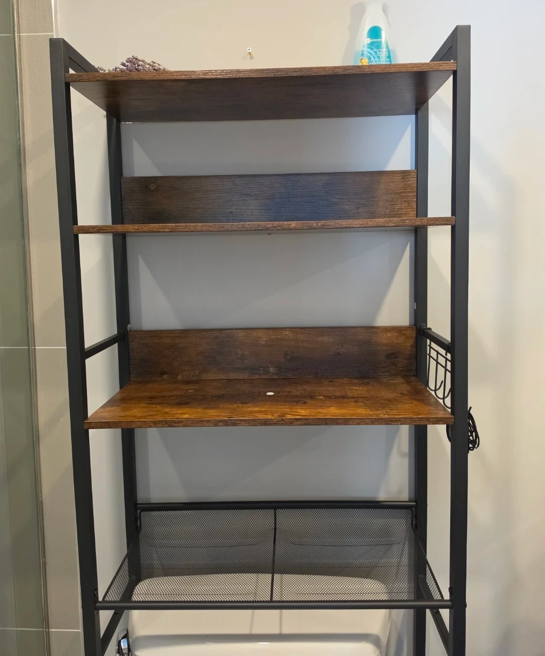 Over-the-toilet bathroom storage shelf - photo 3