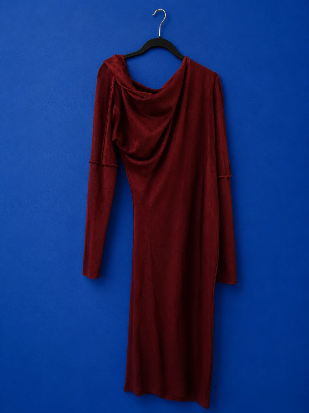 Tom Ford Cashmere  Burgundy Long Sleeve Midi Dress - photo 5
