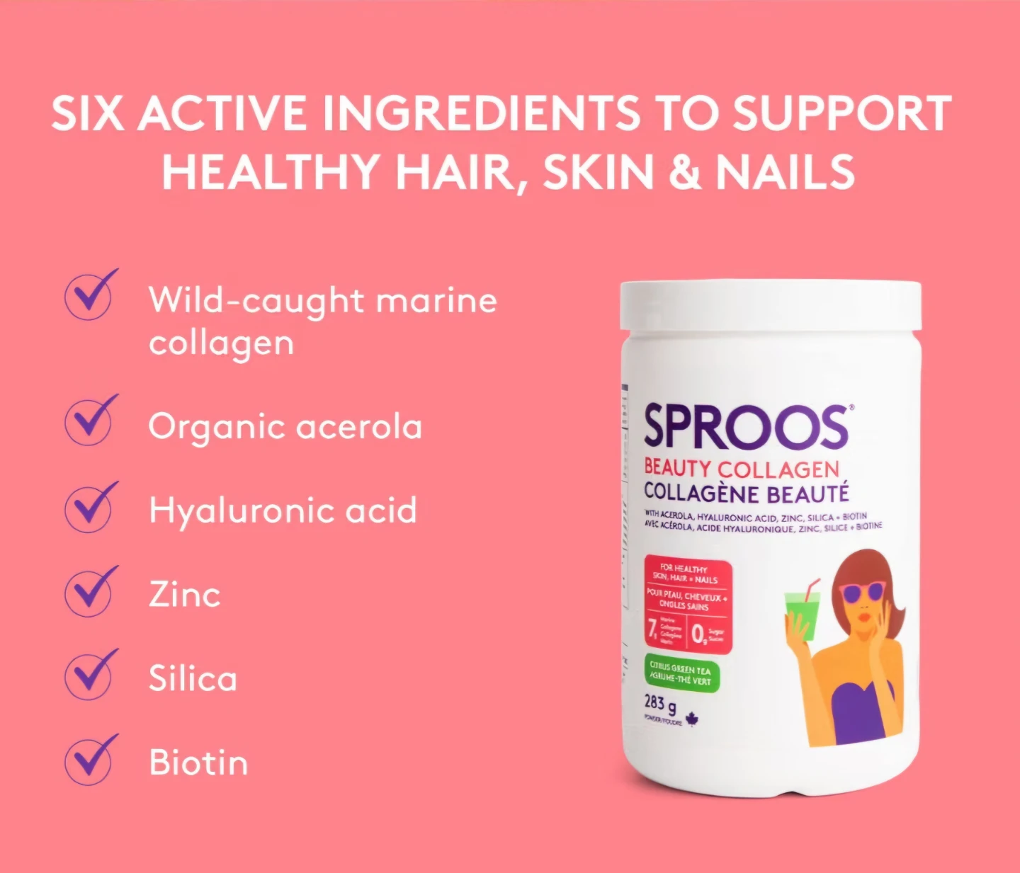 Sproos Beauty Collagen Citrus Green Tea