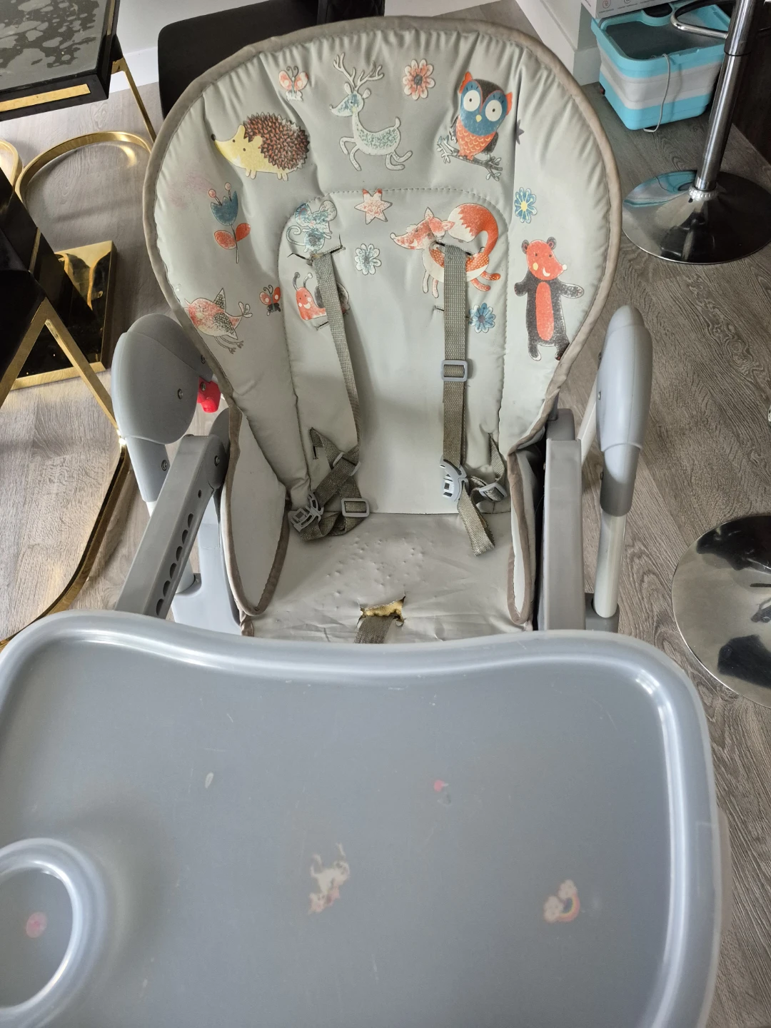 Baby High Chair with Animal Pattern - photo 3