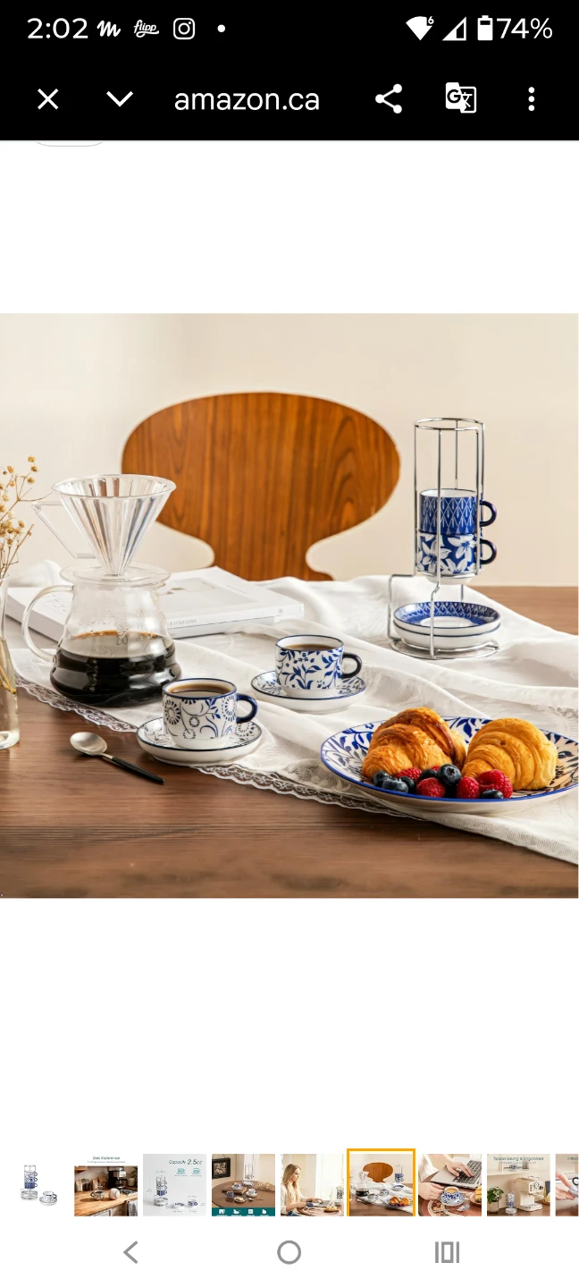Ceramic Espresso Cup and Saucer Set - photo 5