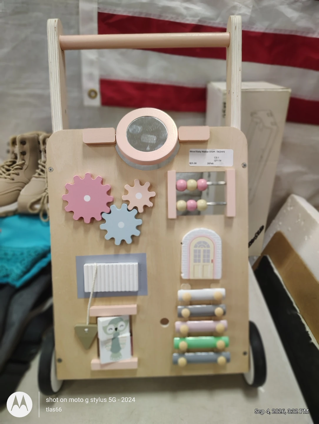 Wooden Baby Activity Walker
