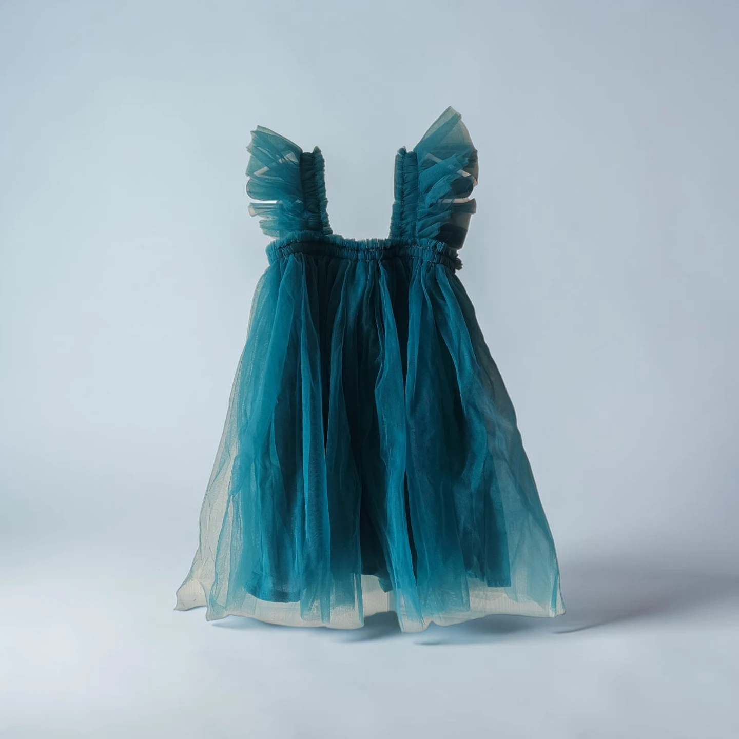 Teal Tulle Dress