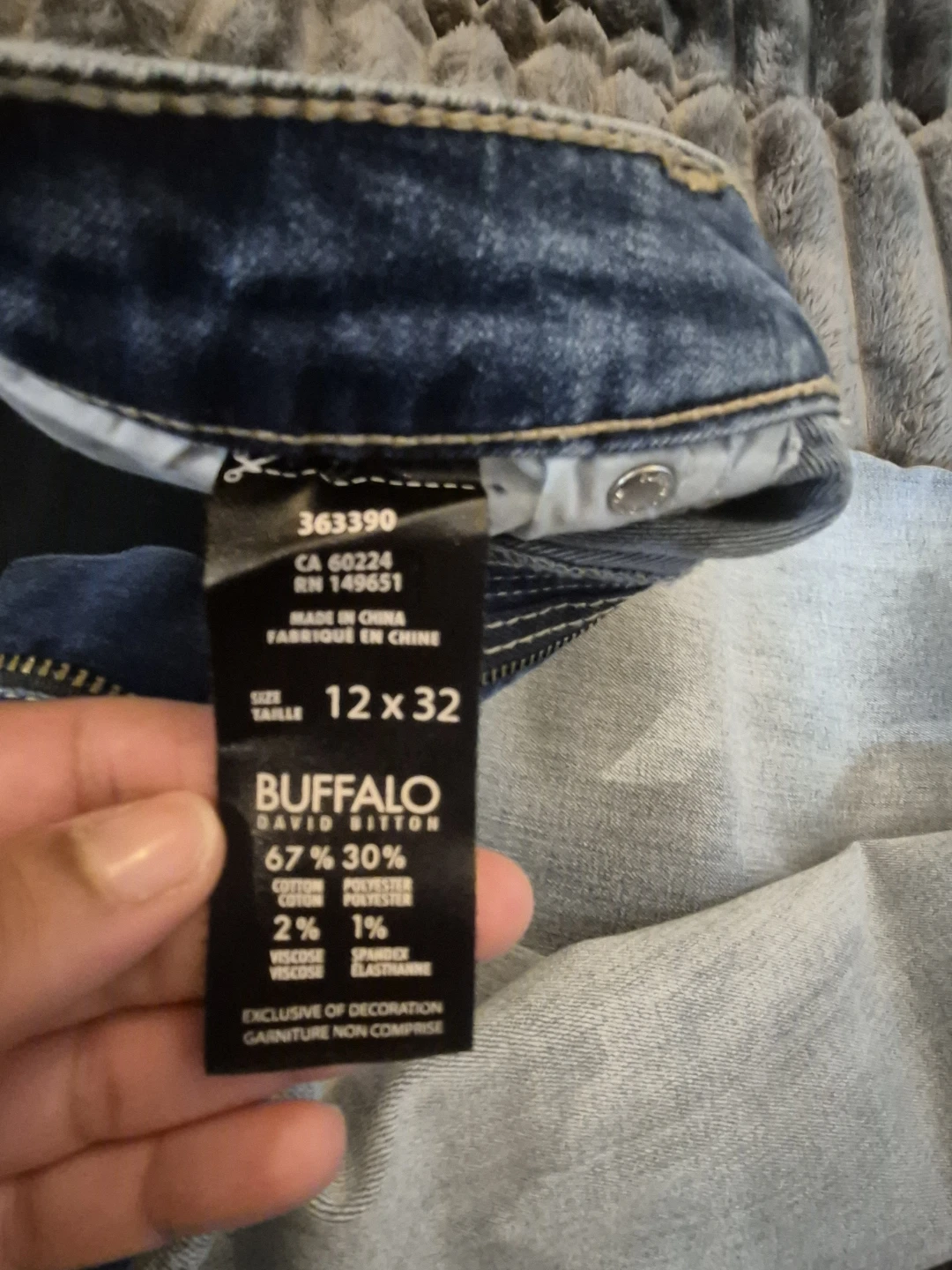 Buffalo Misha Mid-Rise Straight Leg Jeans 12x32 - photo 4