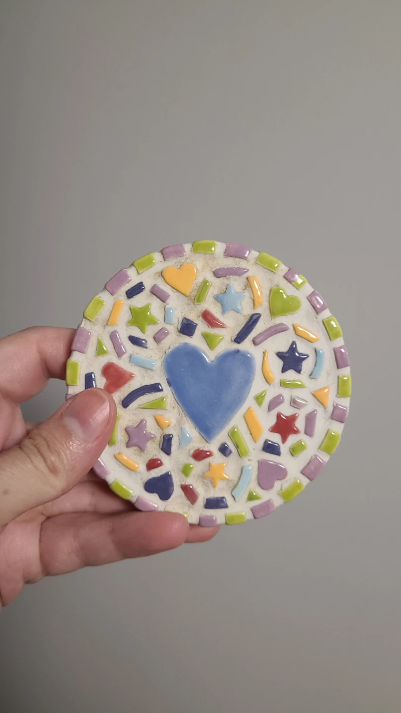 Mosaic Coaster and vintage coaster