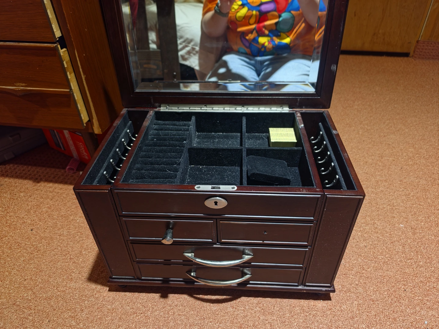 Dark Wood Jewellery Box - photo 2