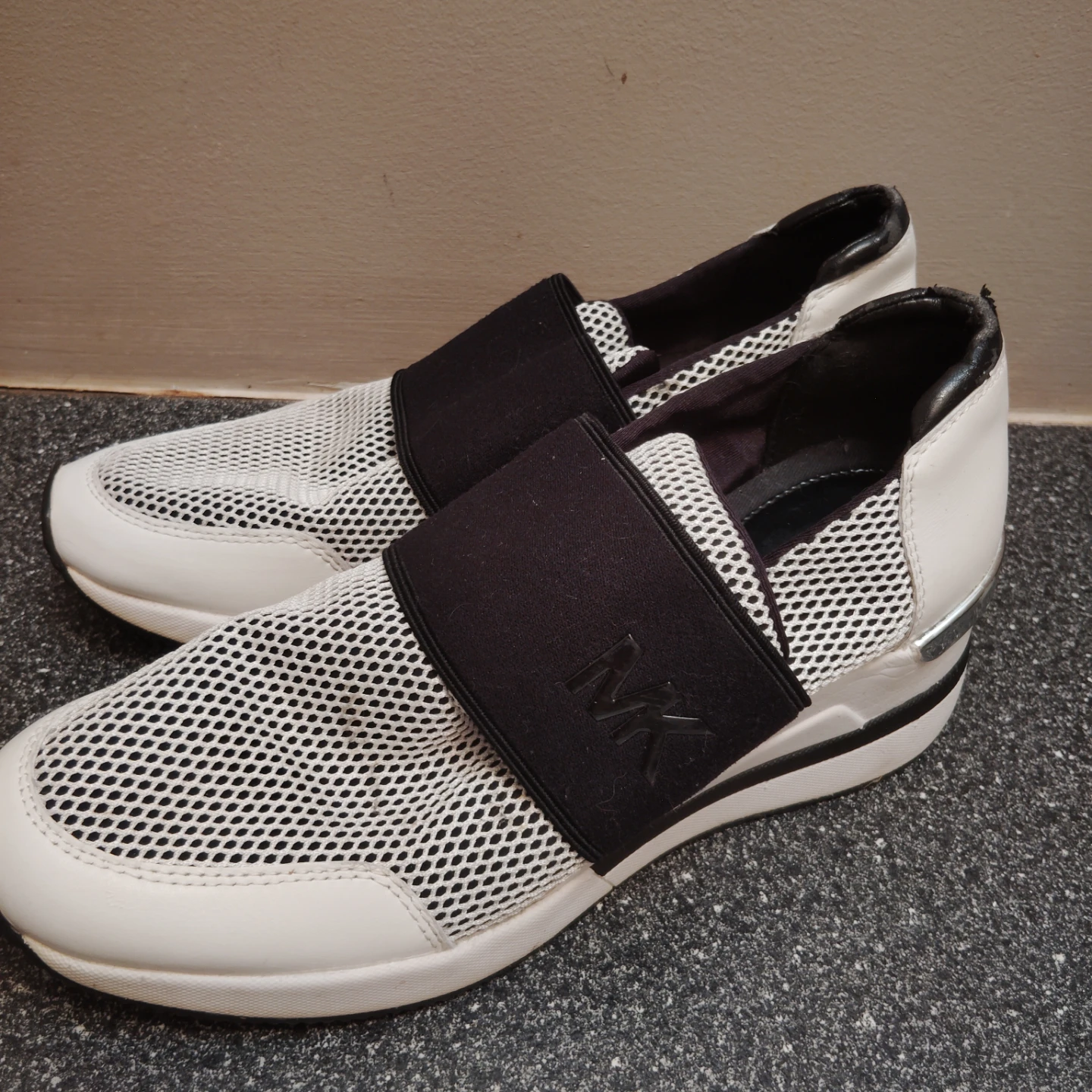 Michael Kors Felix Mesh Wedge Sneakers - Size 8 - photo 2