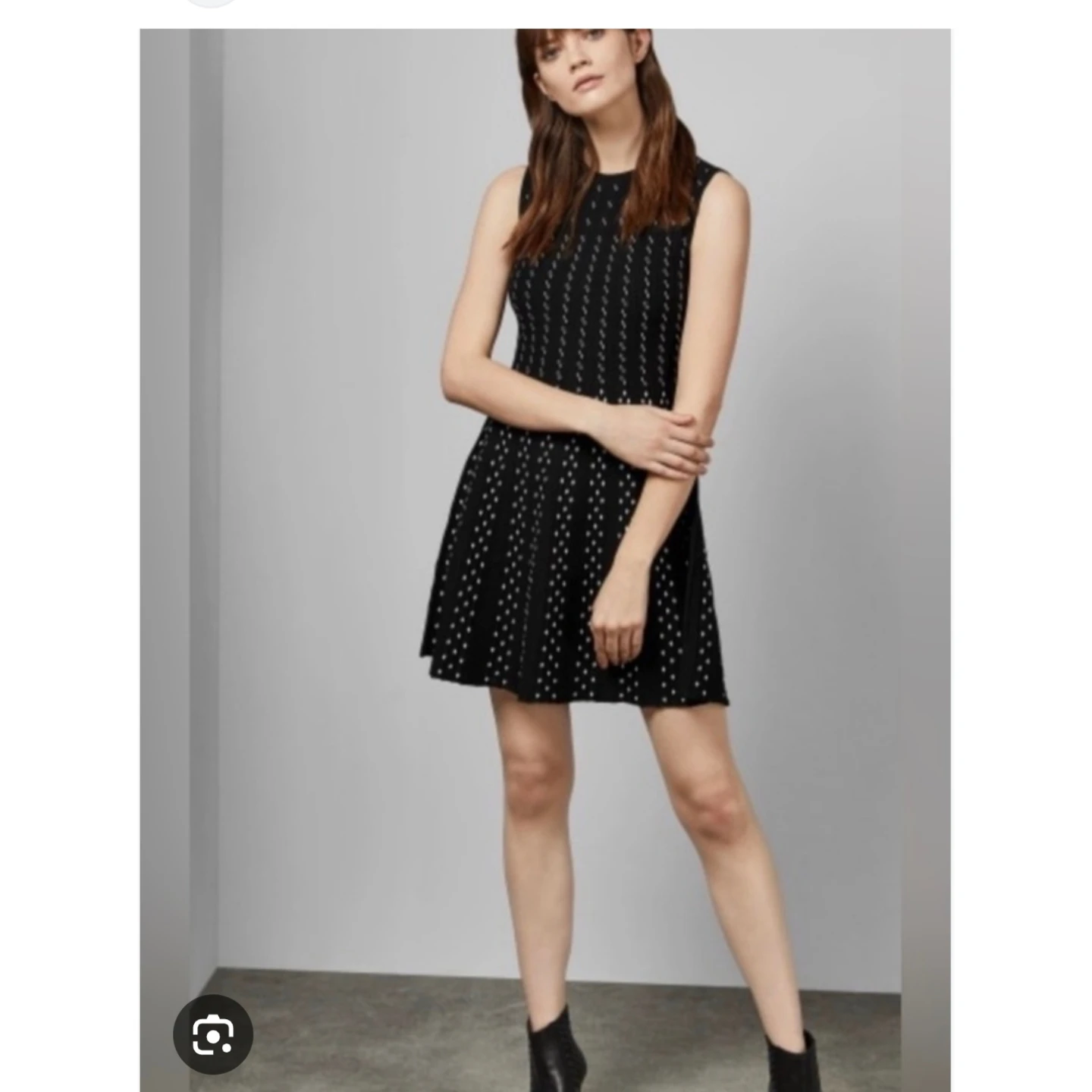 Ted Baker black knit sleeveless dress - photo 2