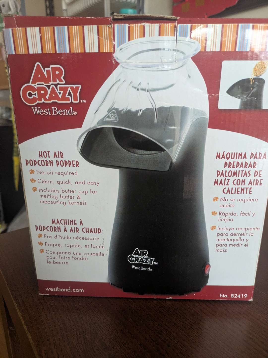 West Bend Air Crazy Hot Air Popcorn Popper - photo 2