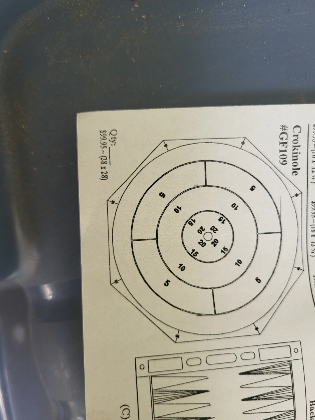 Wooden Crokinole Board Game GF109 - photo 3