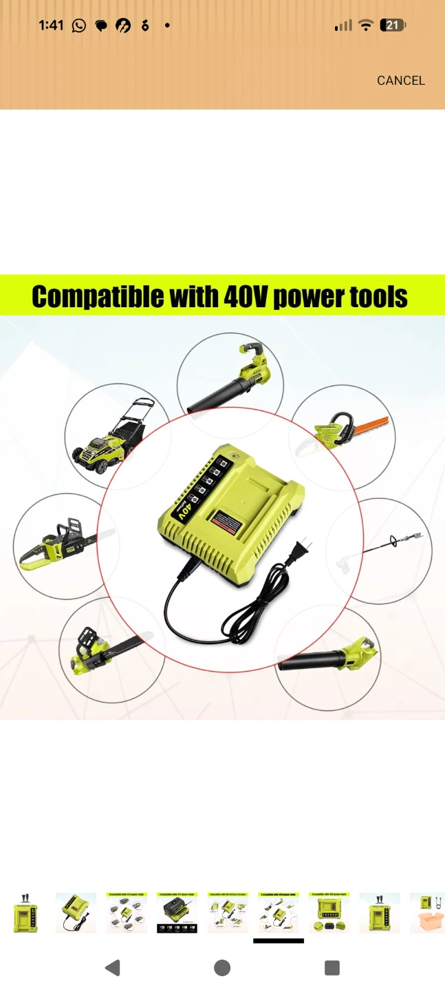 40V Lithium Battery Charger for ryobi - photo 3
