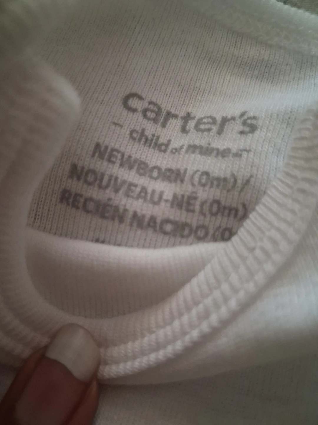 Carter's Newborn White Bodysuits - photo 2