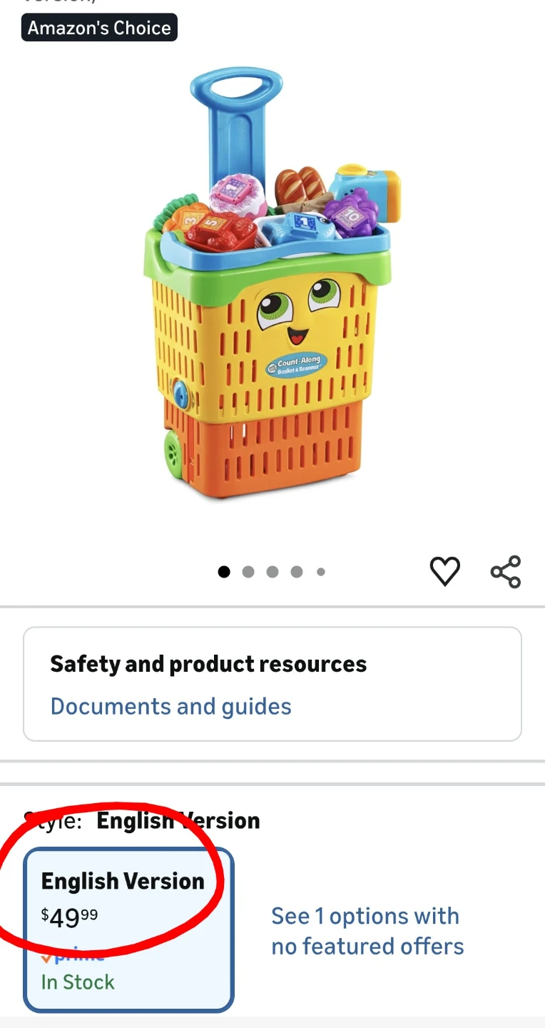 LeapFrog Count-Along Basket and Scanner - photo 3