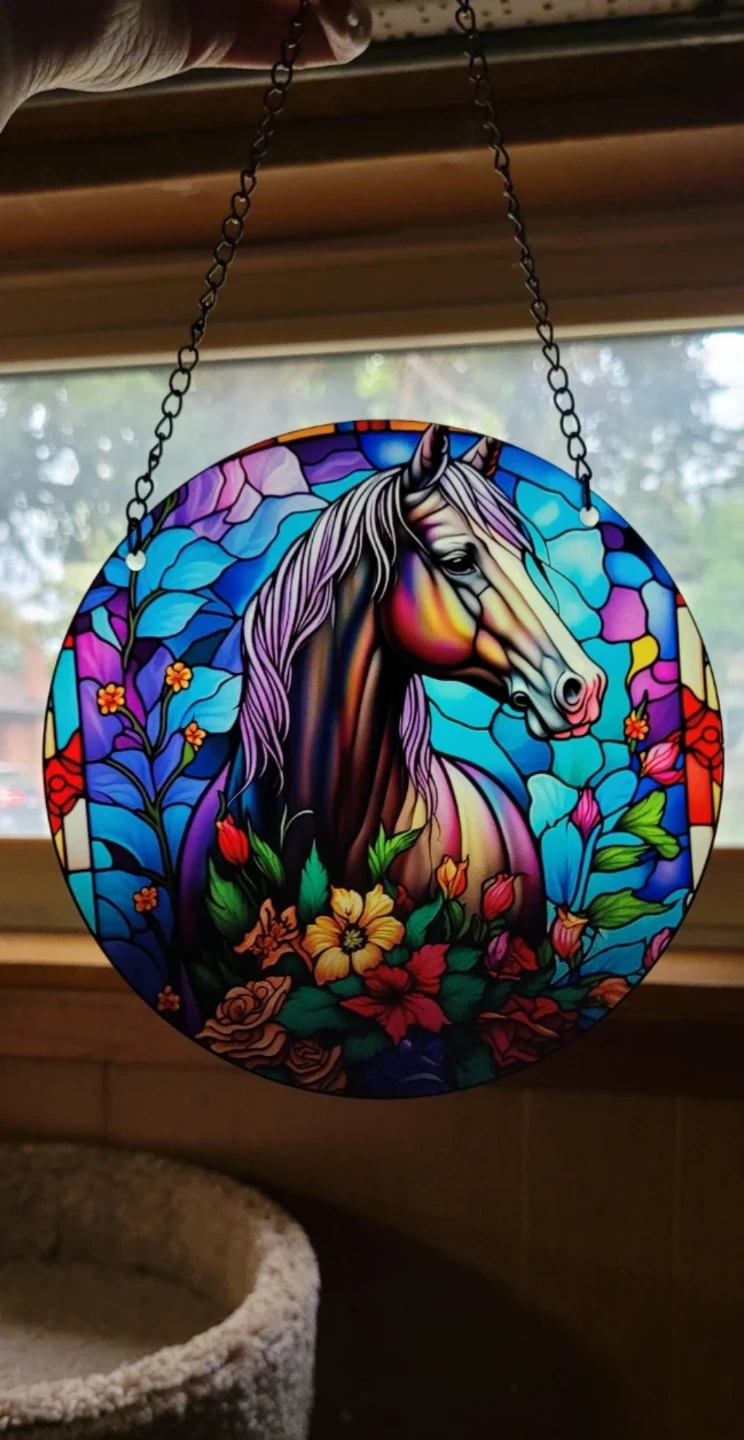 Plastic Horse Sun Catcher - photo 3