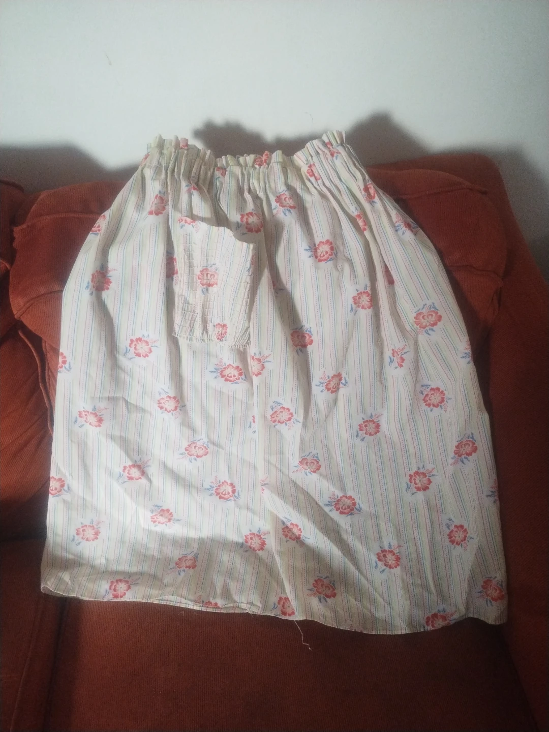 Vintage Floral Print Skirt