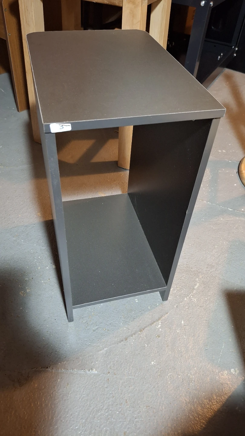 Small dark grey side table 28x20x40cm mini nightstand - photo 3